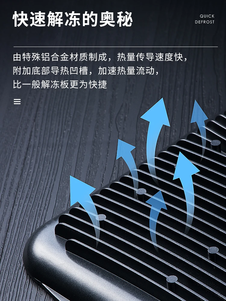 

Forzen Fish Food Defrosting Tray Quick Tools Fast Defrosting Tray Fruit Kitchen Gadgets Bandeja Descongelar Thawing Plate EA6JDB