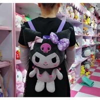 2021 new kuromies bags cartoon rucksacks kawali soft plush fashion anime cute beauty fluffy travel backpack girls for kids