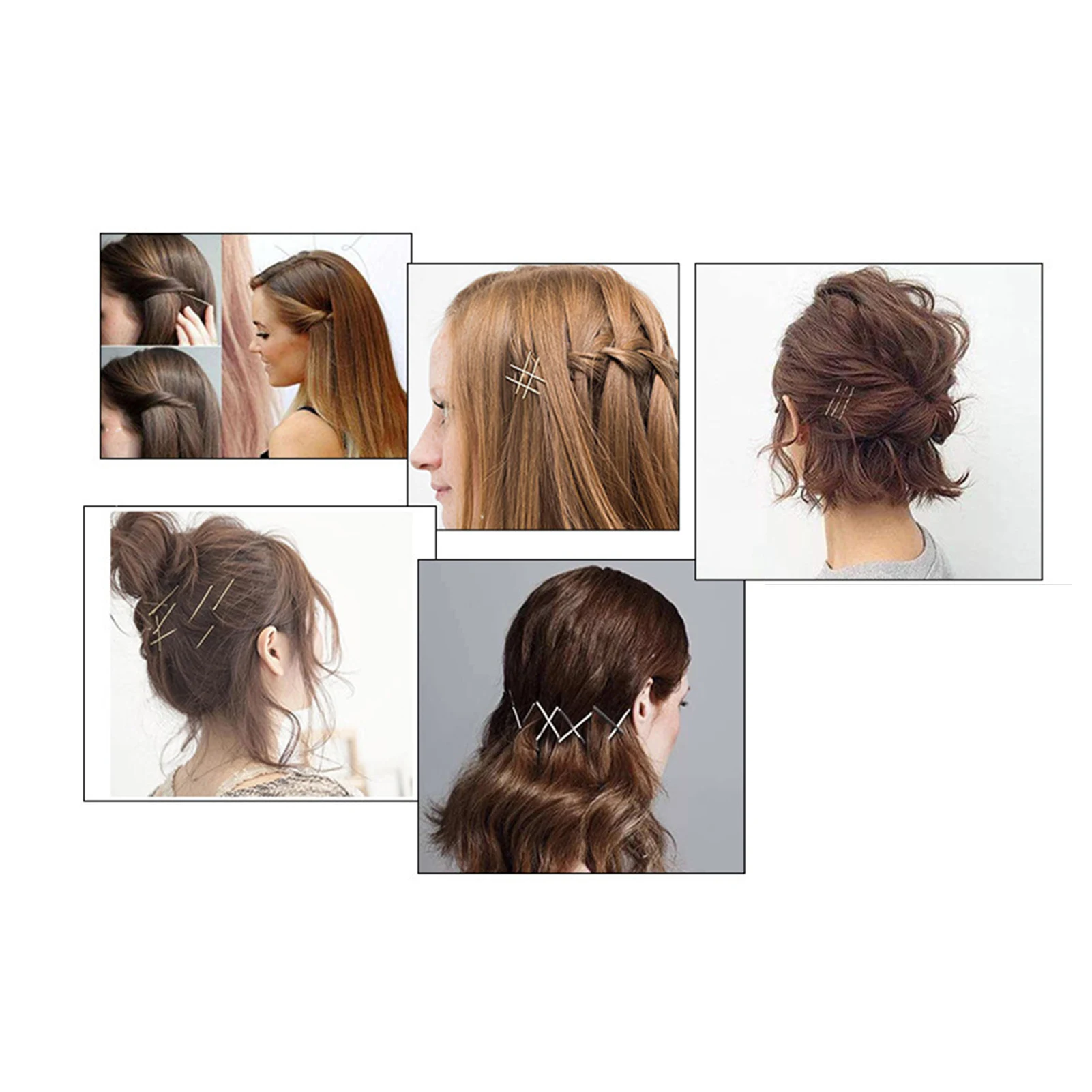 Заколки для волос женские плоские стальные зажимы 36 шт. | Красота и здоровье