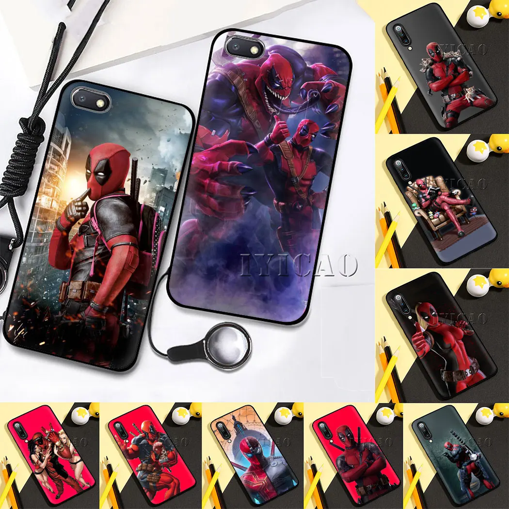 С изображением дедпула из комиксов Марвел мягкий чехол для samsung S6 S7 S8 S9 S10 край