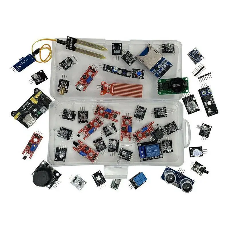Для Arduino 45 в 1 сенсор s модули стартовый комплект лучше чем 37в1 37 Комплект Uno R3 Mega2560 |