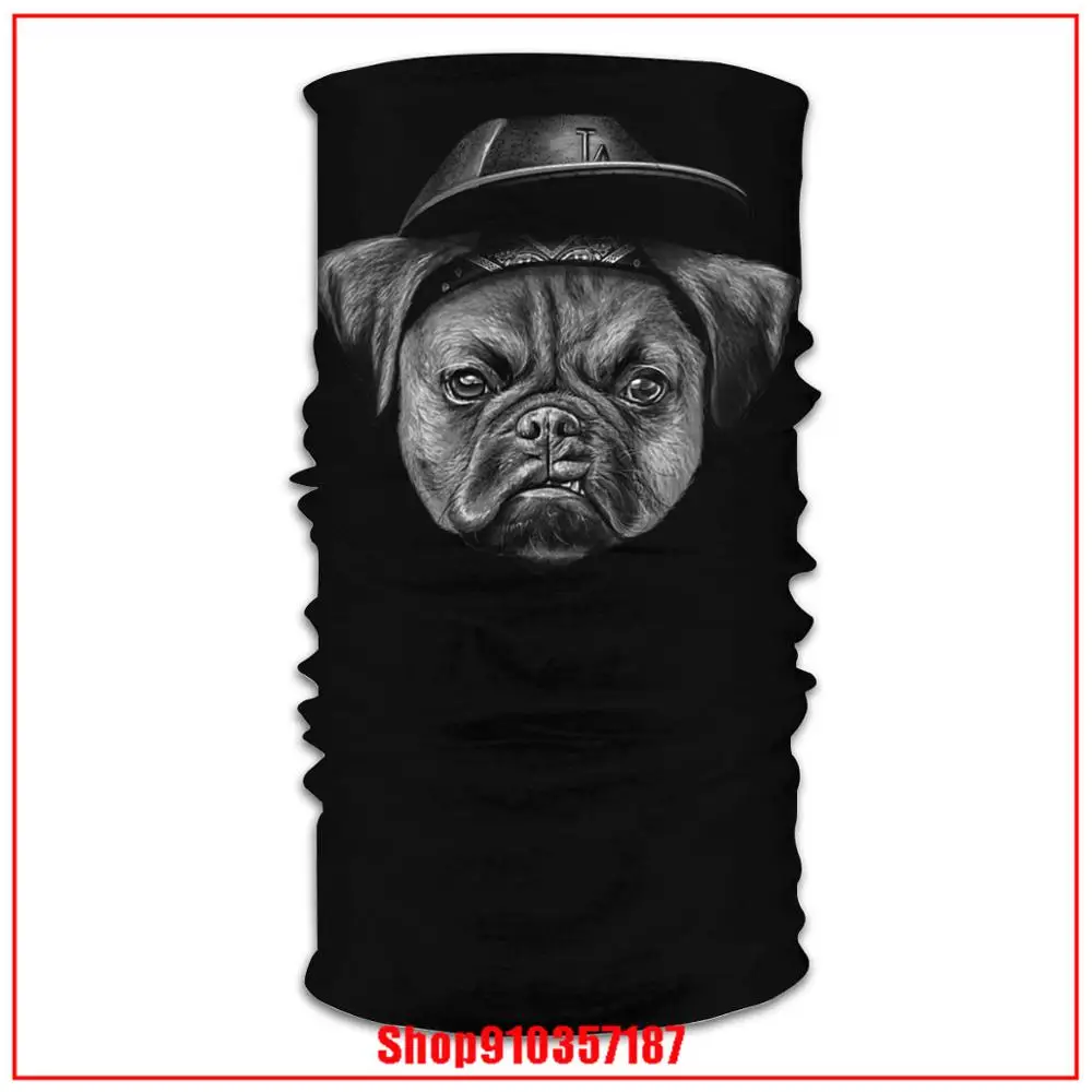 Чехол для мопса на половину лица ободок головной убор наружный защитный шейный