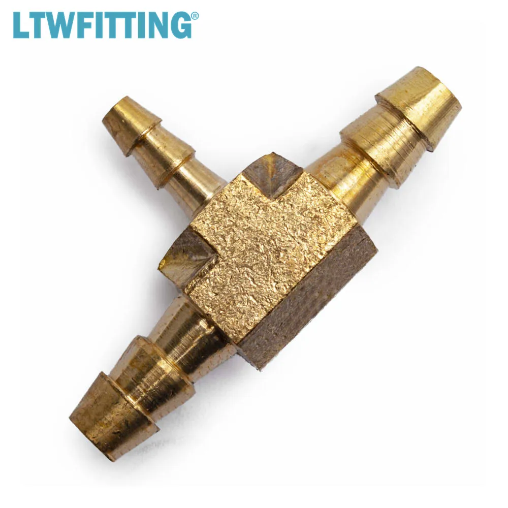 Латунный штуцер LTWFITTING тройник с зазубринами 1/4 дюйма x 1/8 шланг для топливной