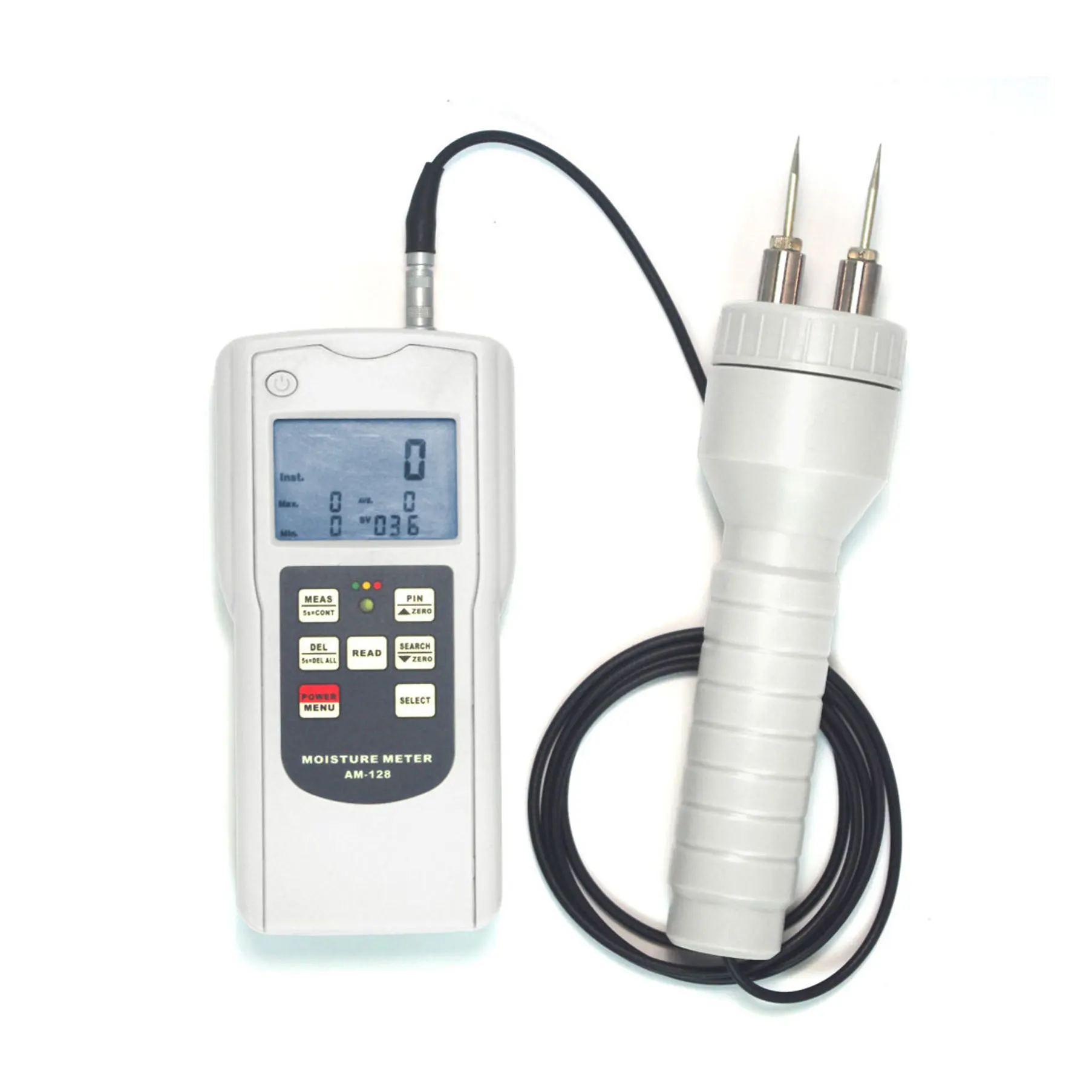 

Digital AM-128PS Multifunction Moisture Meter With Two measurement modes: Search Type & Pin Type