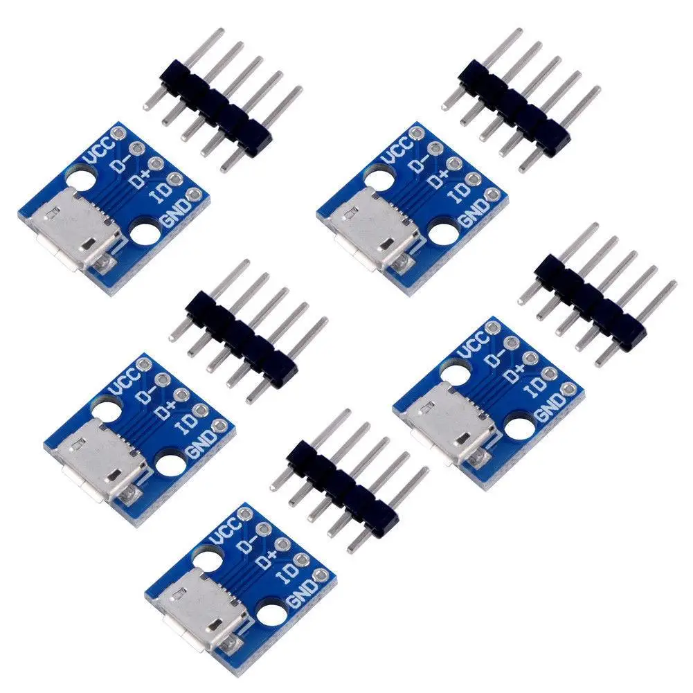 5 шт. CJMCU в интерфейс Micro USB адаптер питания коммутационная плата модуль|Аксессуары