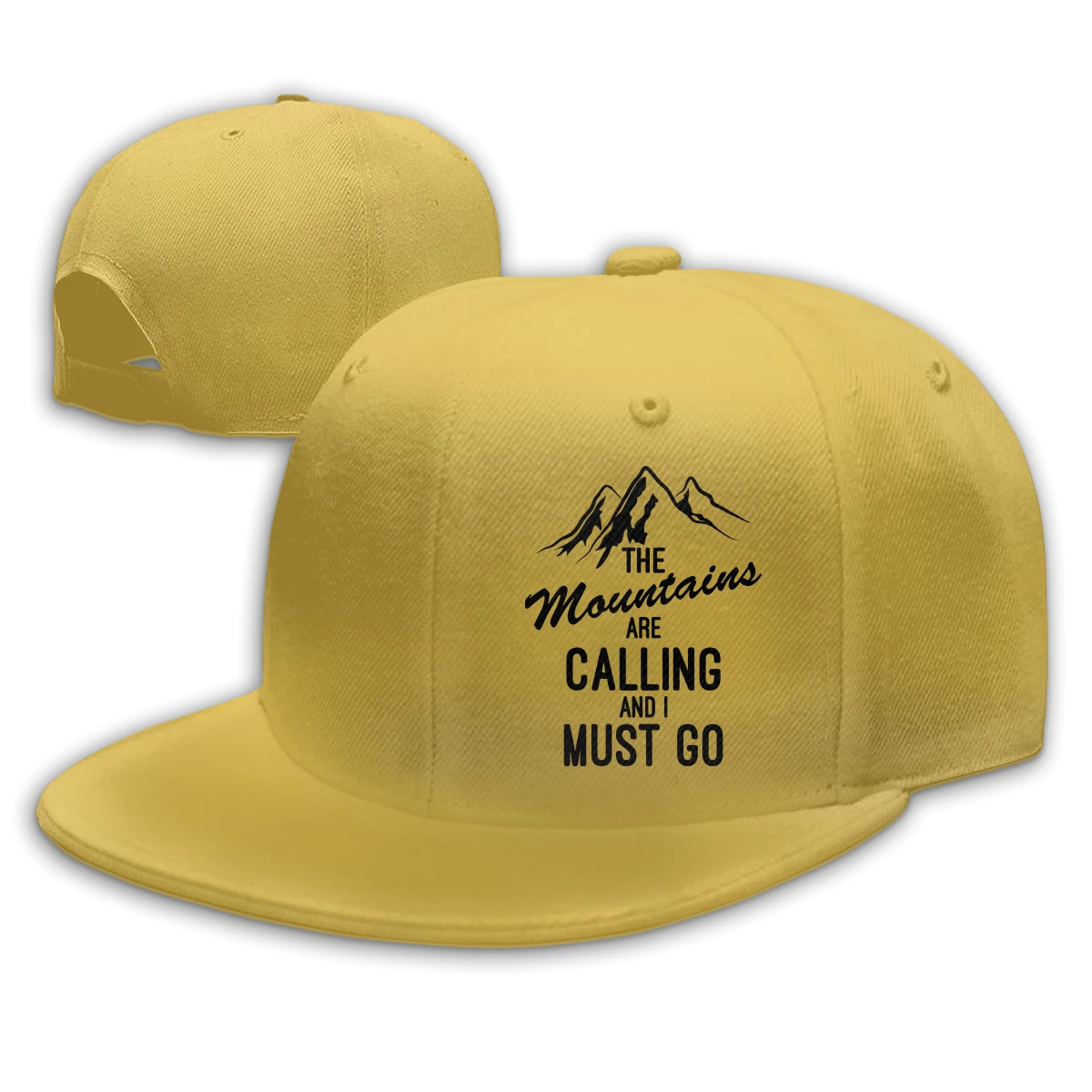 

The Mountains Are Calling And I Must Go man woman's Fashionable breathable Hip hop caps