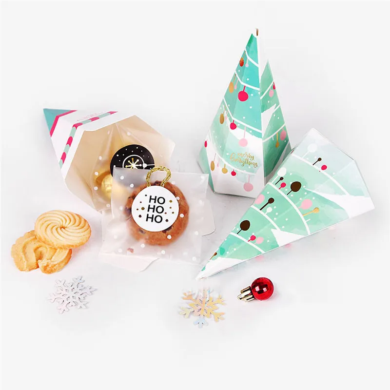 5 шт. рождественские подарочные коробки для конфет вечерние сувениров бумажные