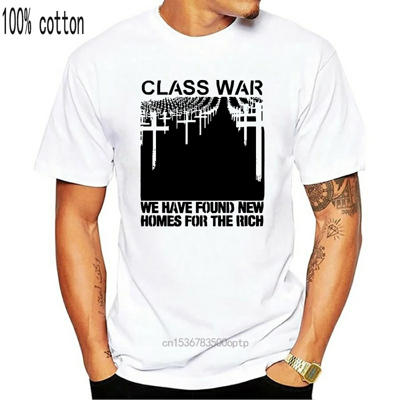 

Class War Political Left Wing T Shirt Anarchist Protest Punk Rock Graphic Tee Customize Tee Shirt