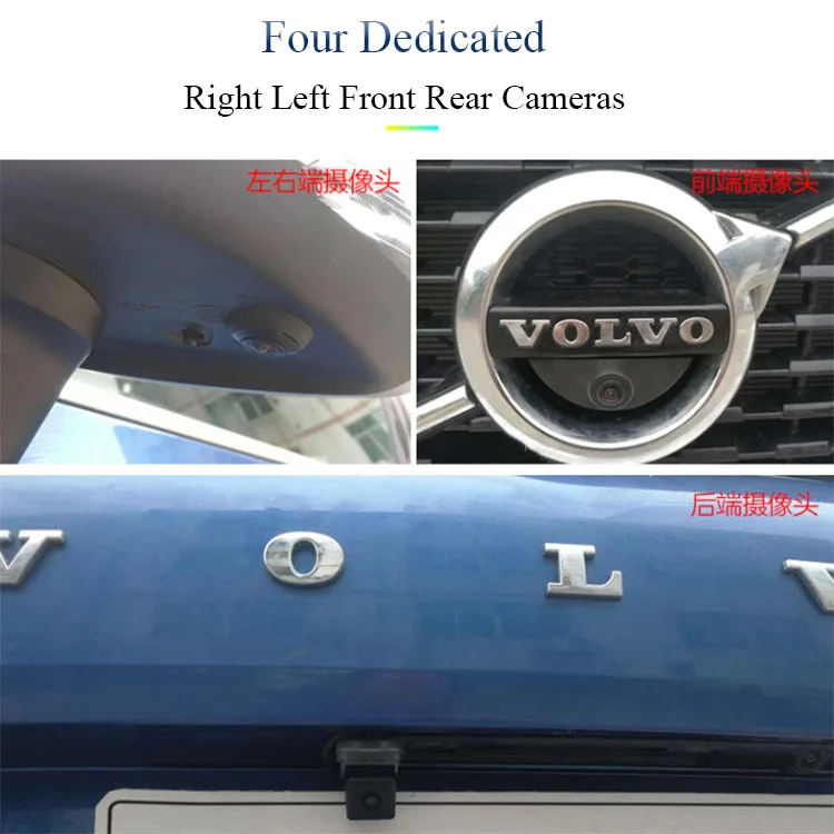Авто 360 градусов панорамный aHD Камера Системы для S90 XC90 XC60 V90 VOLVO OEM 10 дюймовая Вертикальная Экран