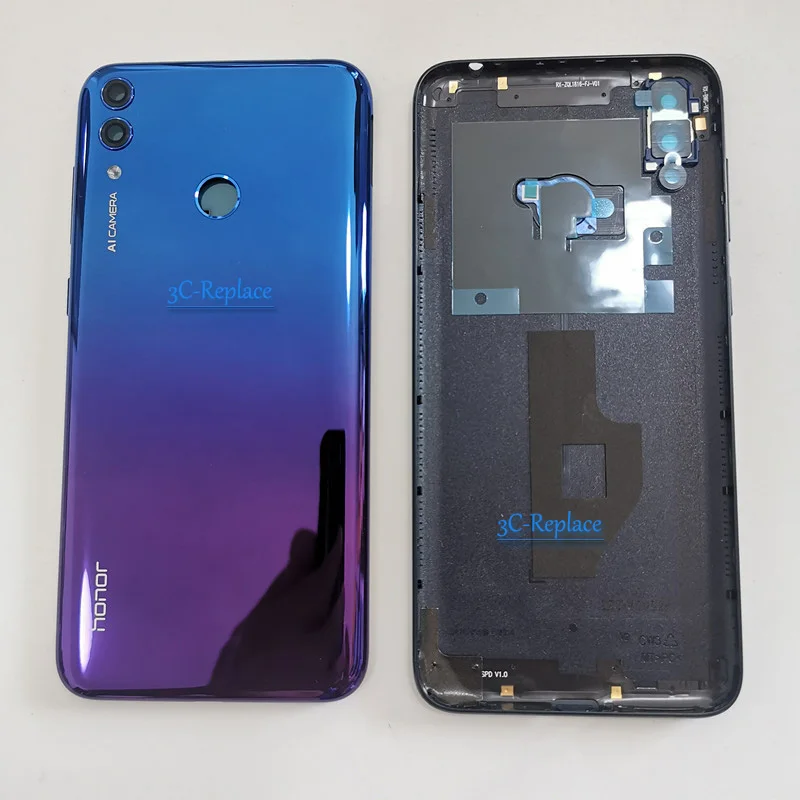 6,26 дюймов для huawei Honor 8C BKK-AL00 BKK-TL00 BKK-AL10 BKK-LX1 BKK-L21 задняя Батарея крышка дверца батарейного Корпус чехол сзади Стекло запчасти