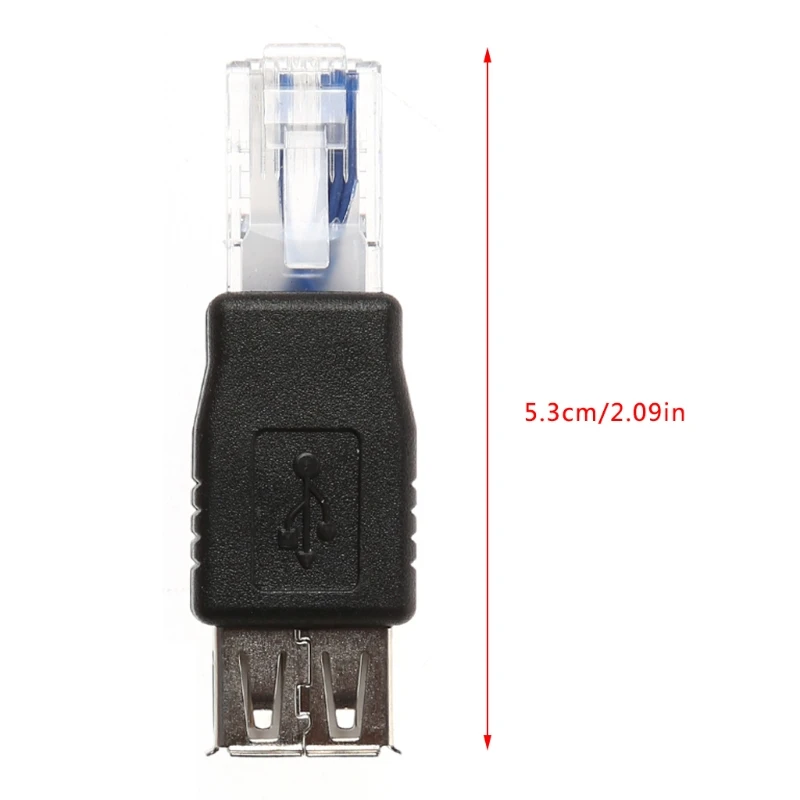 2 шт. USB Type A Female To Ethernet Интернет RJ45 штекер переходник| |