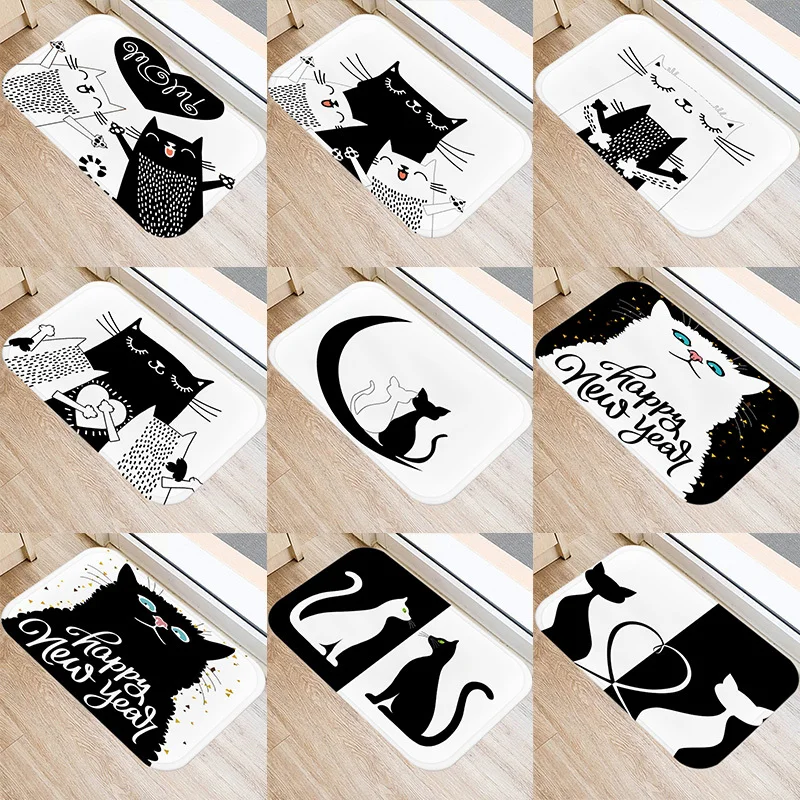 С изображением милого котенка для кухонной и входной двери коврик 40*60 см