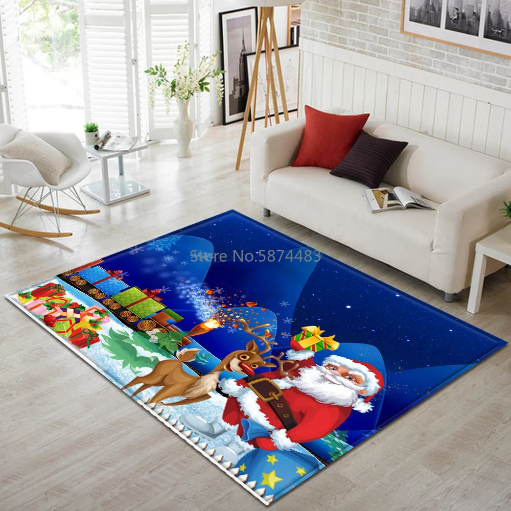 Ковер для гостиной с рождественским принтом Детский ковер украшение детской