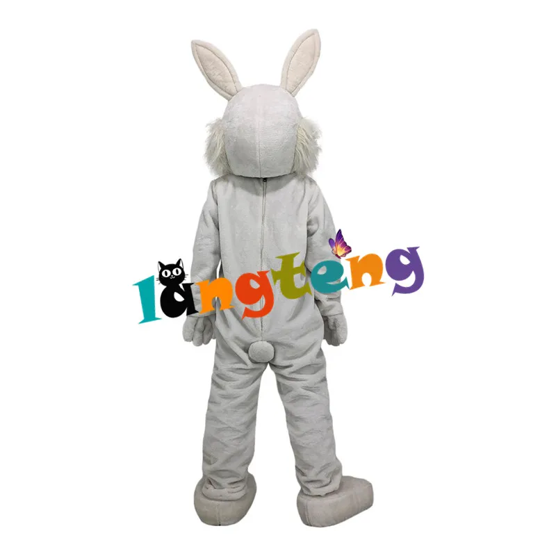 1181 Cute White Rabbit Easter Bunny Mascot Costume For Adult