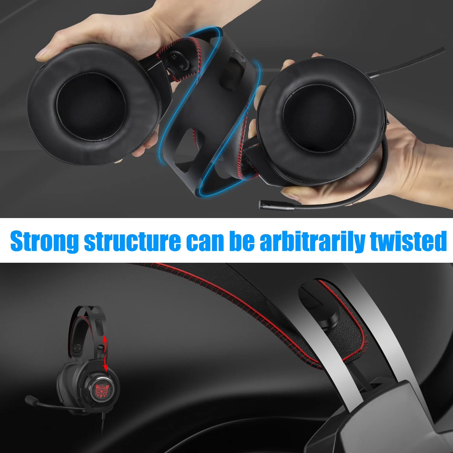 Игровая гарнитура PS4 накладные игровые стерео наушники с микрофоном и