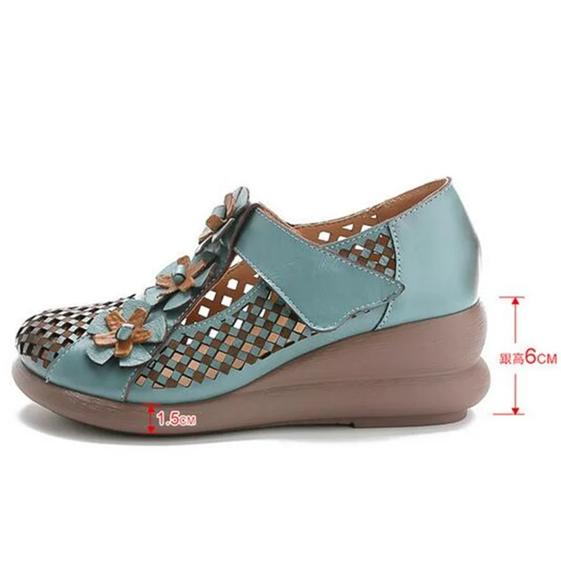 

ZXRYXGS Top Cowhide Hollow Summer Women's Sandals 2020 New Classic Flowers Women Shoes Fashion Sandals Comfort Wedges Sandals