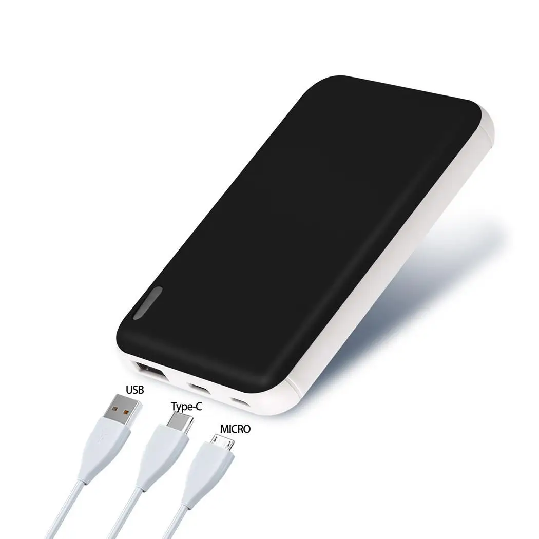 Type C mi ni power Bank 10000 мАч портативный внешний аккумулятор повербанк для iPhone X samsung Xiaomi