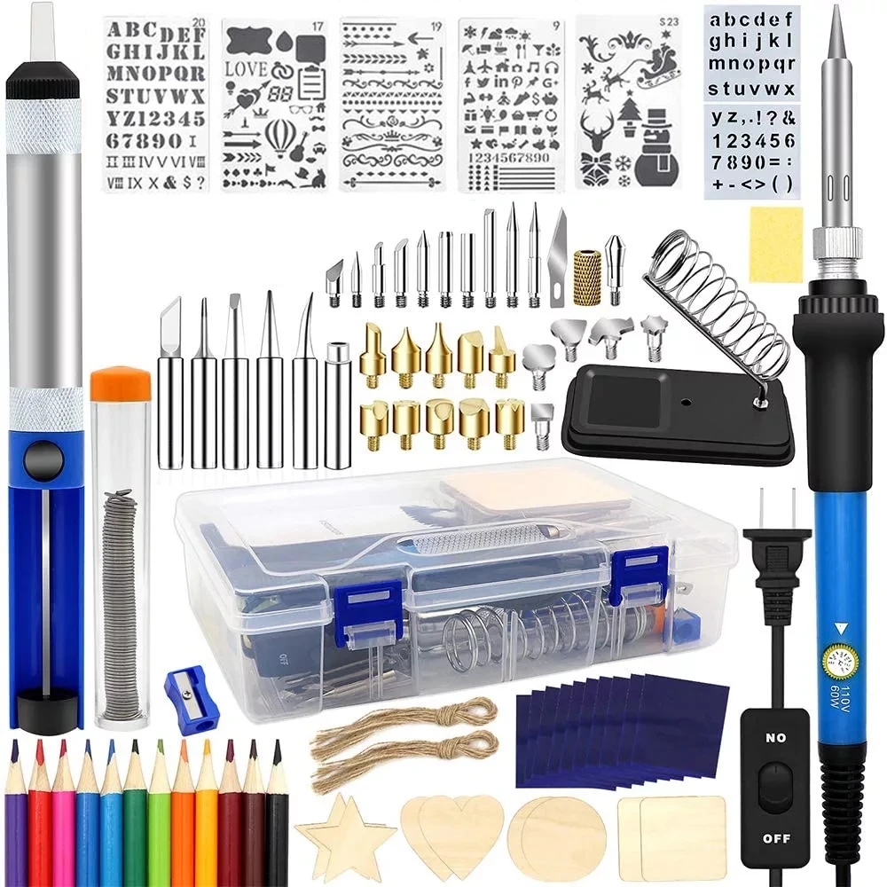 DIY деревянный комплект для выжигания 95 шт. сварочная теплопередающая ручка с