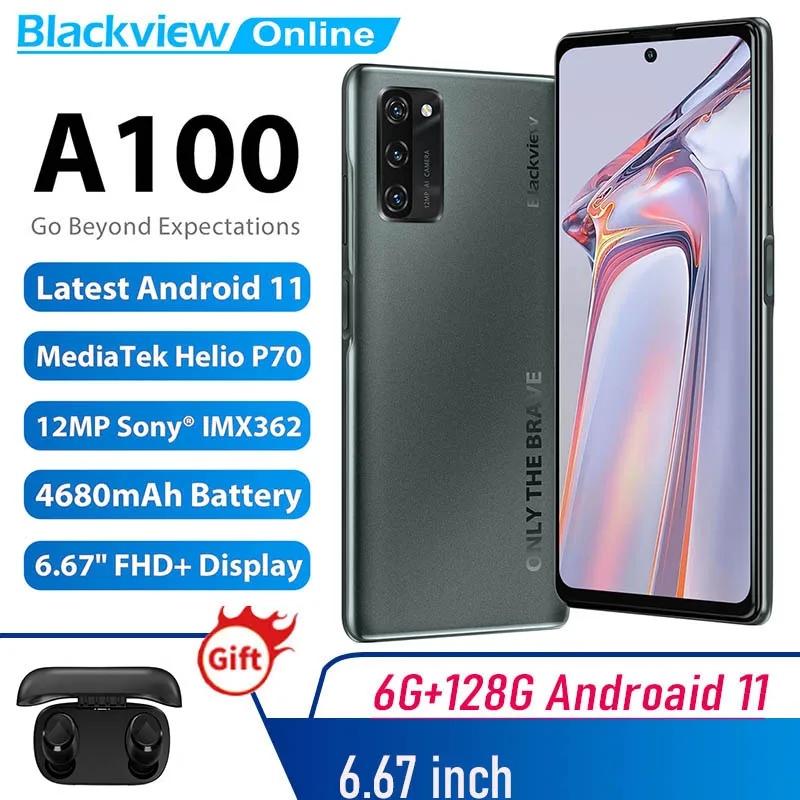 Blackview A100 смартфон Android 11 Восьмиядерный 6 ГБ + 128 ГБ|Смартфоны| |