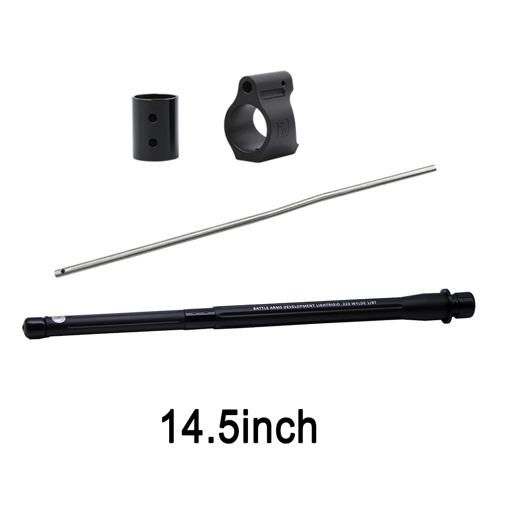 14.5 inch Black Высококачественная алюминиевая наружная труба бочка труба 7," 10,5" 14," для Kublai для M4 AEG BD556 гелевый бластер Пейнтбольные аксессуары - Цвет: 14.5 inch Black