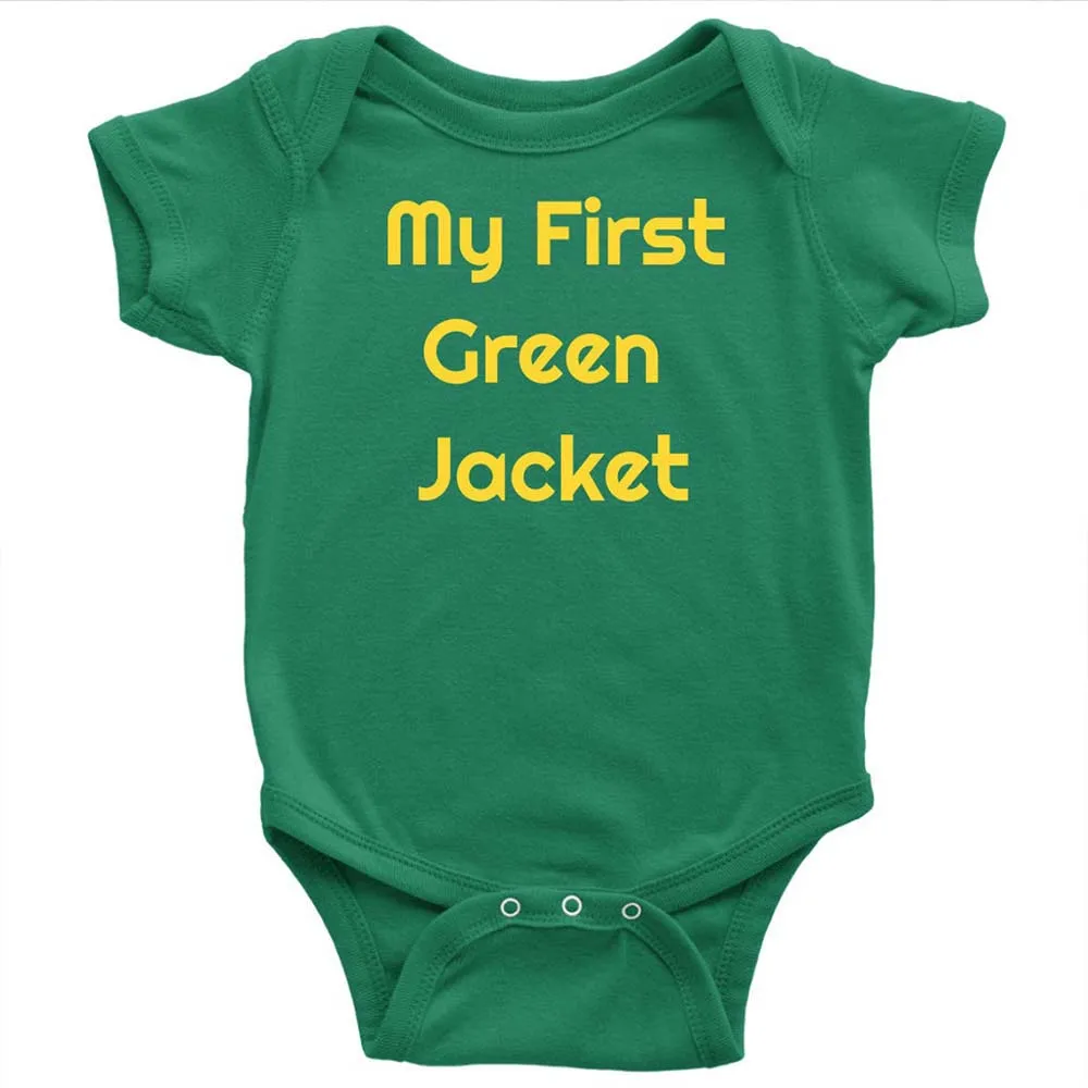 

Personalise Baby Shirt My First Jacket - Baby Clothes Bodysuit Golf Baby Tshirt Clothes For Kid Custom boy girl Baby shirt