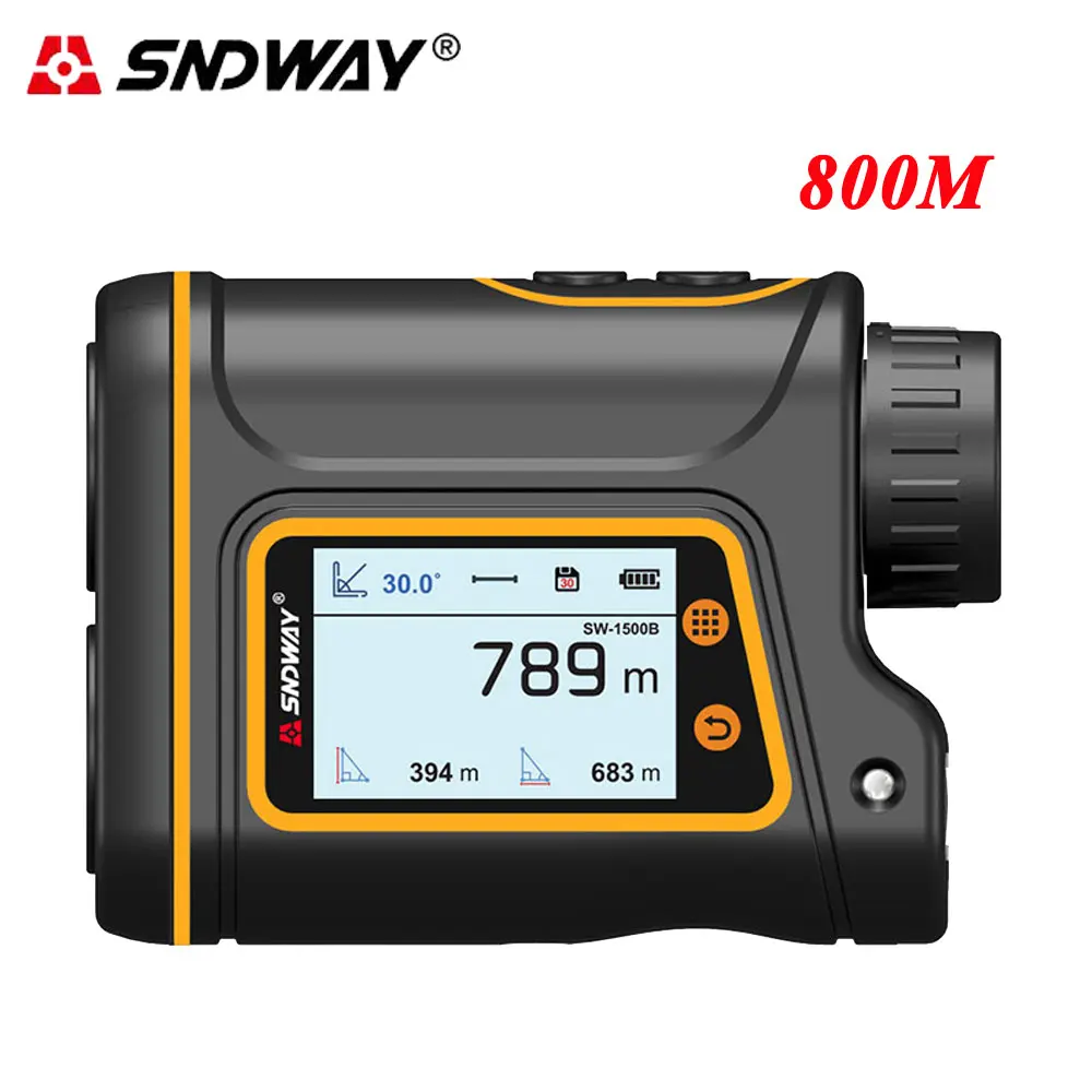 SNDWAY 600 м-1500 м лазерный дальномер 7X монокулярный телескоп для охоты Гольф лазерный измеритель расстояния лазерный измеритель скорости - Цвет: 800B