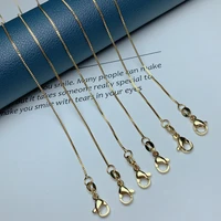 box chain necklace for women high quality metal plated gold chokers diy jewelry making accessories