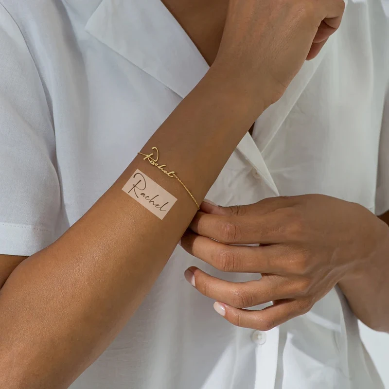 Браслет из нержавеющей стали с надписью на заказ | Украшения и аксессуары