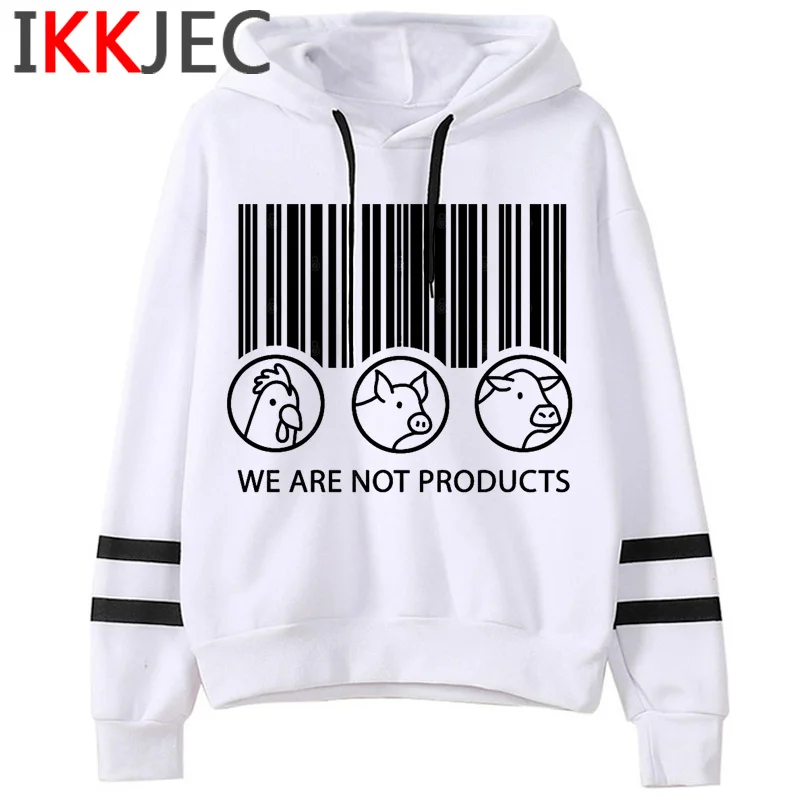 Веганских материалов толстовки женская уличная одежда с графическим принтом