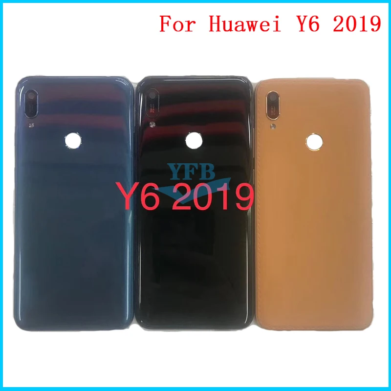 Задняя крышка батарейный отсек задняя корпуса для Huawei Y6 2019 Prime Pro батарейного
