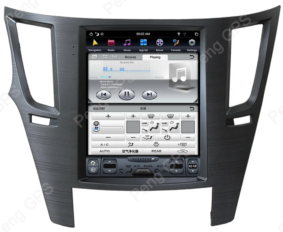 4GB 32GB-Black 10," 6 ядер Android 8,1 Тесла вертикальный экран для Subaru Legacy Outback 2009- аудио плеер gps навигация 1920*1080 4K блок - Color: 4GB 32GB-Black