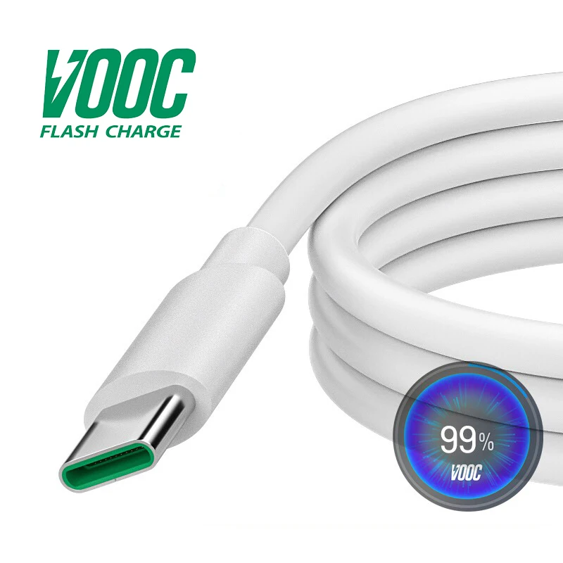 Оригинальный кабель USB Type C для OPPO Reno K5 K3 Find X A11 R17 VOOC зарядного устройства супер