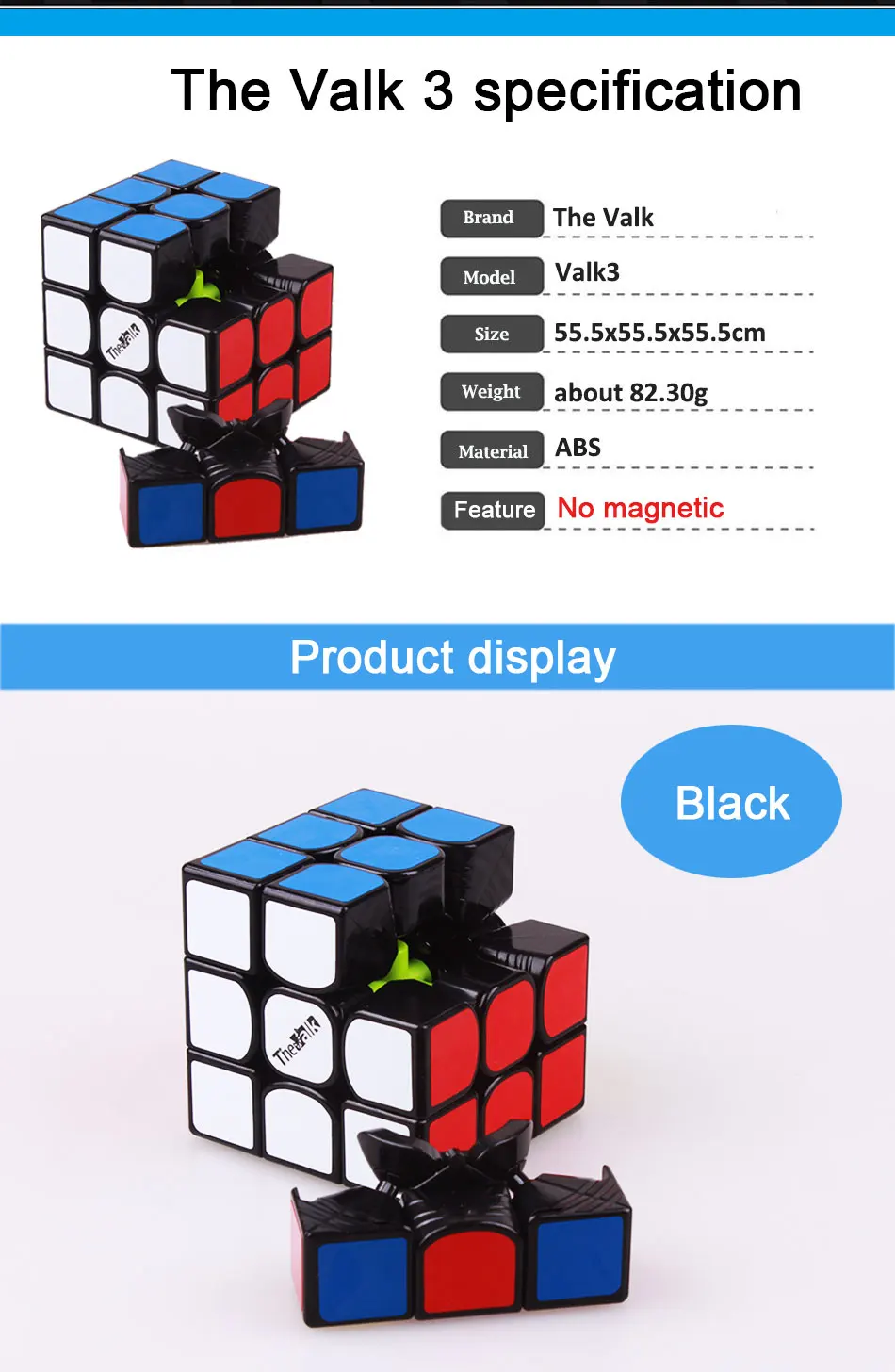 QIYI The Valk 3 power M Магнитный магический скоростной куб 3x3x3 профессиональный Valk3 Магнитный куб-головоломка MOYU Neo Cubo Magico игрушка для детей