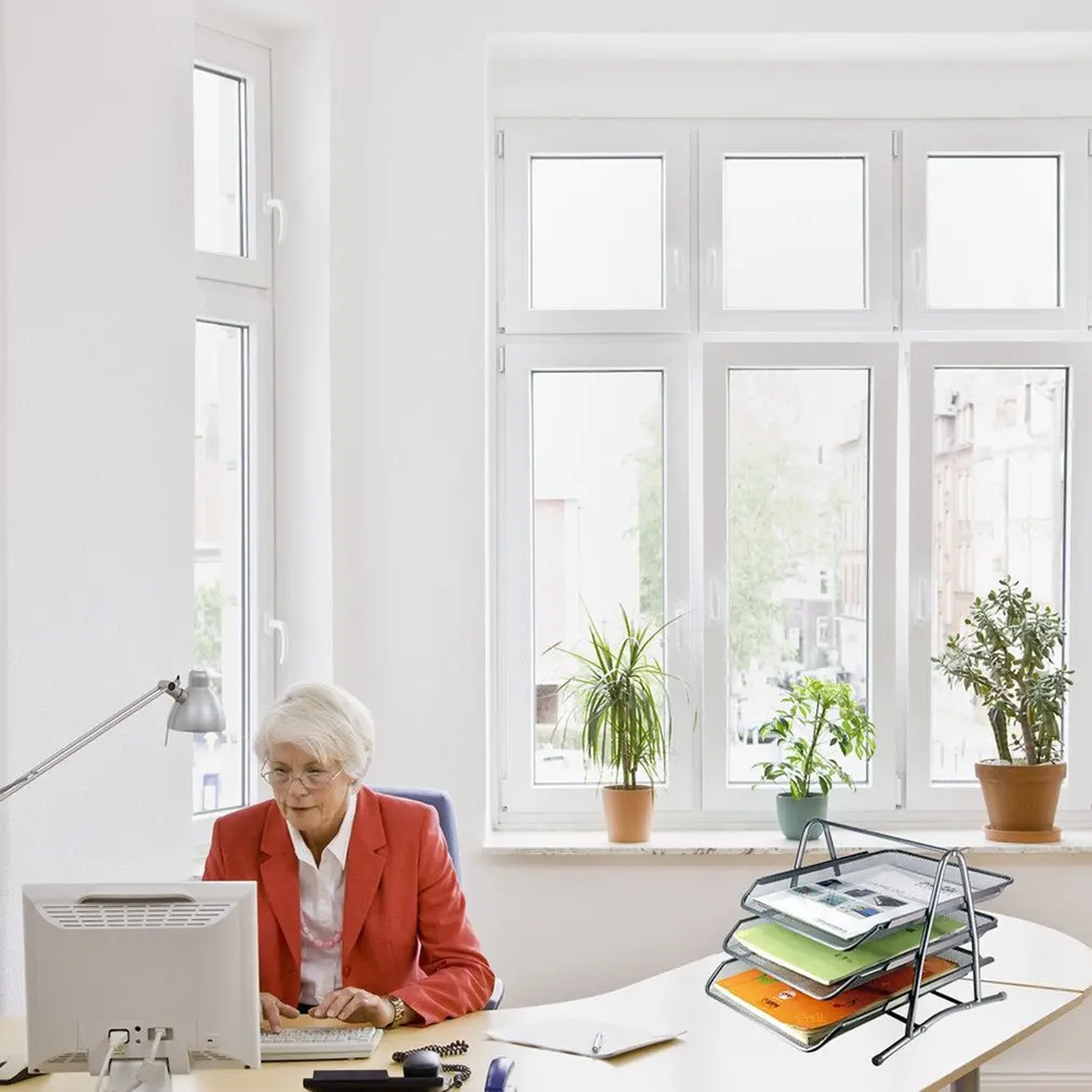 Золотой металлический поднос для файлов настольный аксессуар подставка