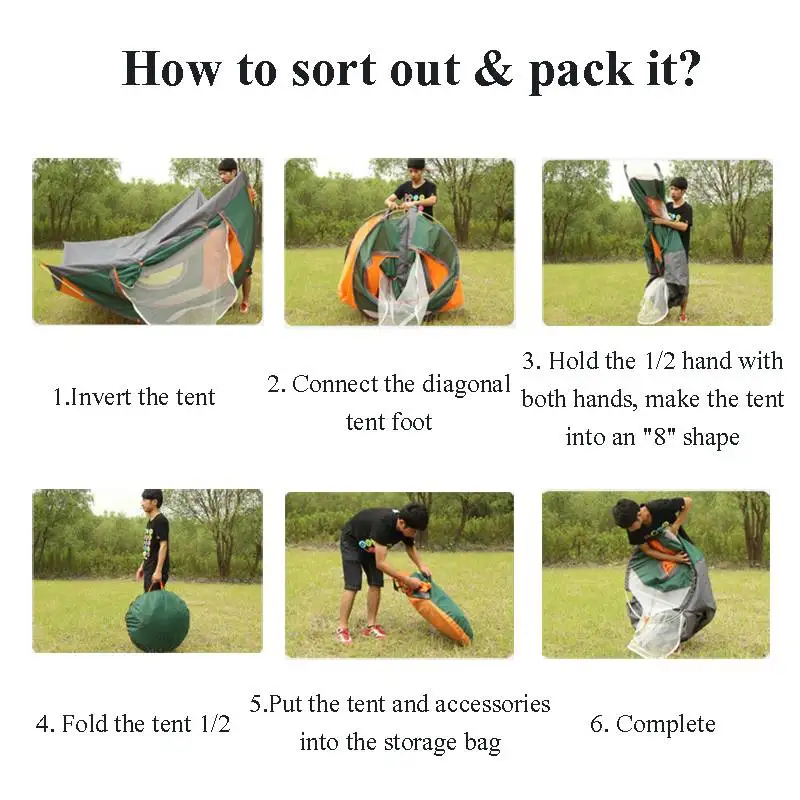 Складной Водонепроницаемый однодверный автоматический быстрооткрывающийся