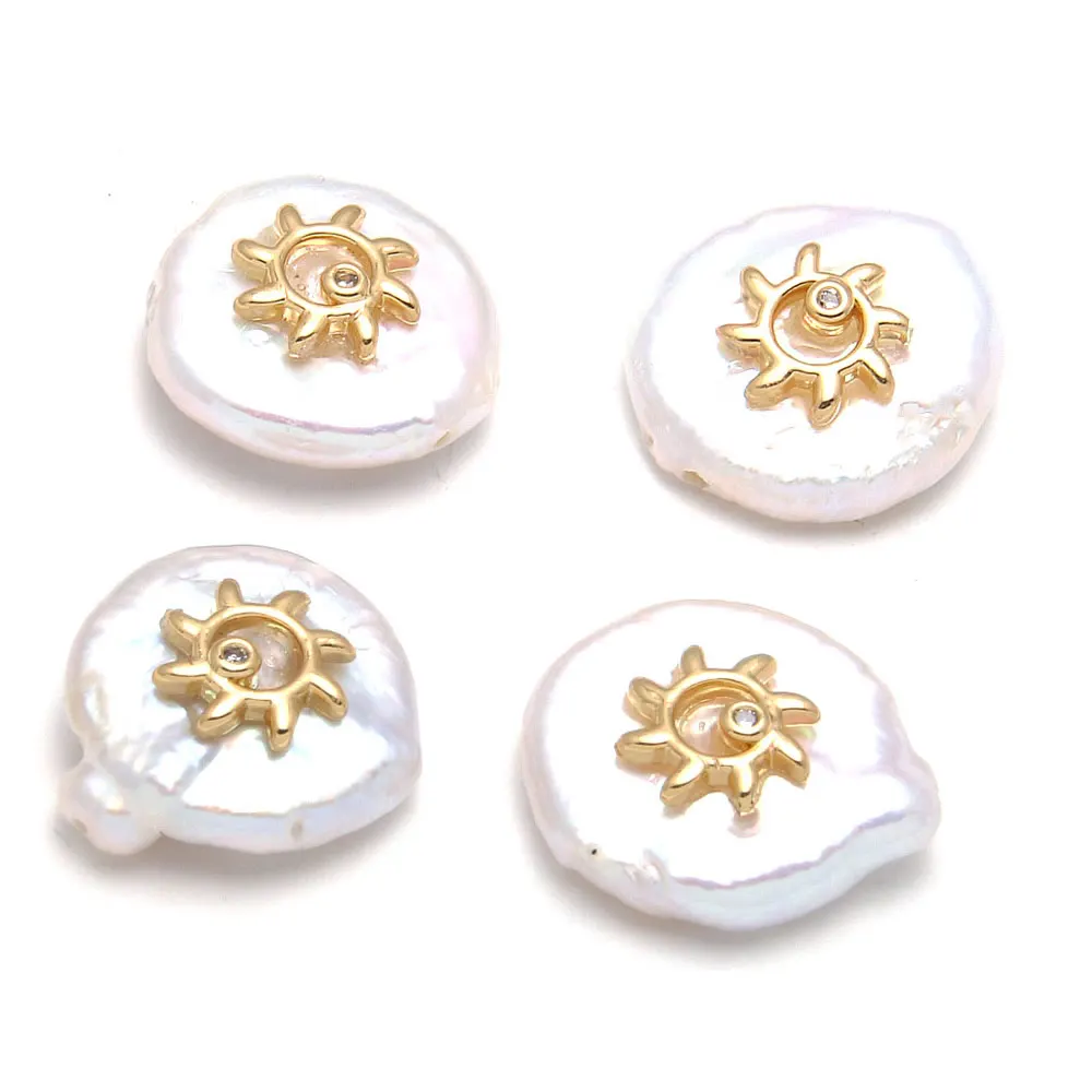 Декоративные подвески из натурального пресноводного жемчуга с бусинами для