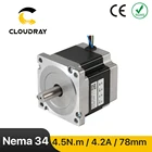 Шаговый двигатель Nema 34, 4,5 нм 4,2 А, 2 фазы (34CS45FK-420), 4-проводной шаговый двигатель для гравировально-фрезерного станка с ЧПУ, высокий крутящий момент