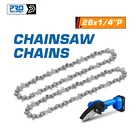 4 дюймовые цепи цепной пилы 2 шт 28 см электрическая пила 28  14 ''P для 21V электрической цепной пилы от PROSTORMER