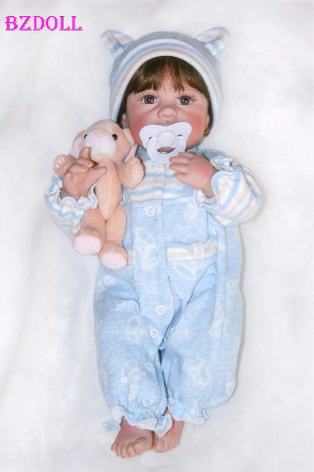 Полностью силиконовая виниловая кукла реборн BZDOLL Реалистичная