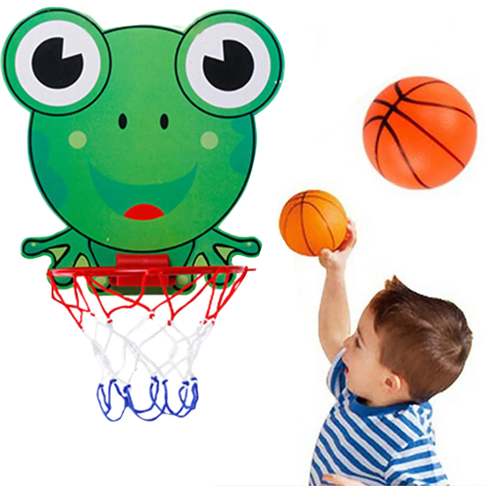 

Frogs Theme Kids Sports Toy Basketball Hoop Board Plastic Hoop Set With Indoor Hanging Hoops Game Dunk Sports Baby Toy Juguetes