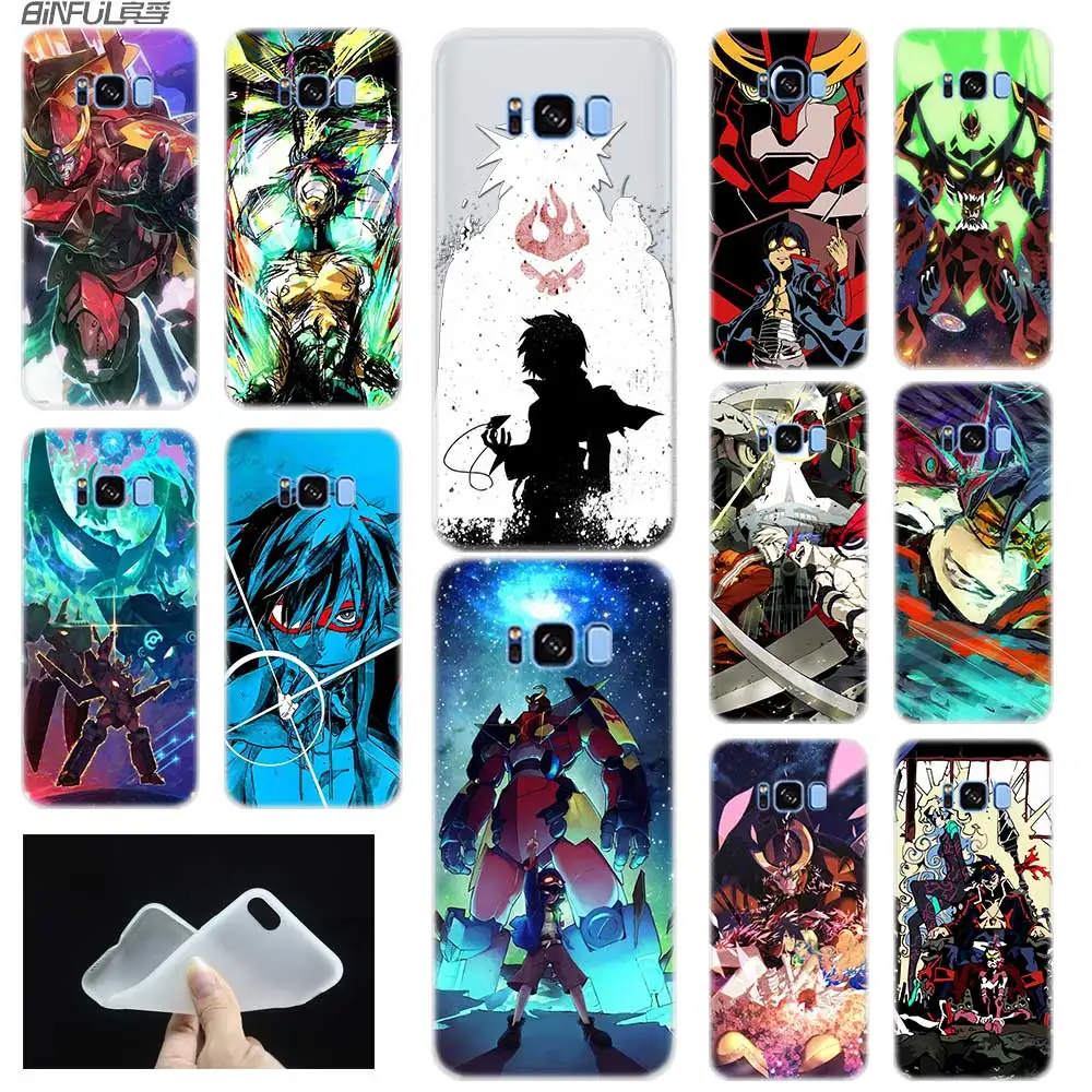 Мягкий силиконовый чехол для Samsung S21 S20 S11 S10 S9 S8 Plus lite 11e 10e Uitra S7Edge Tengen Toppa Gurren Lagann |