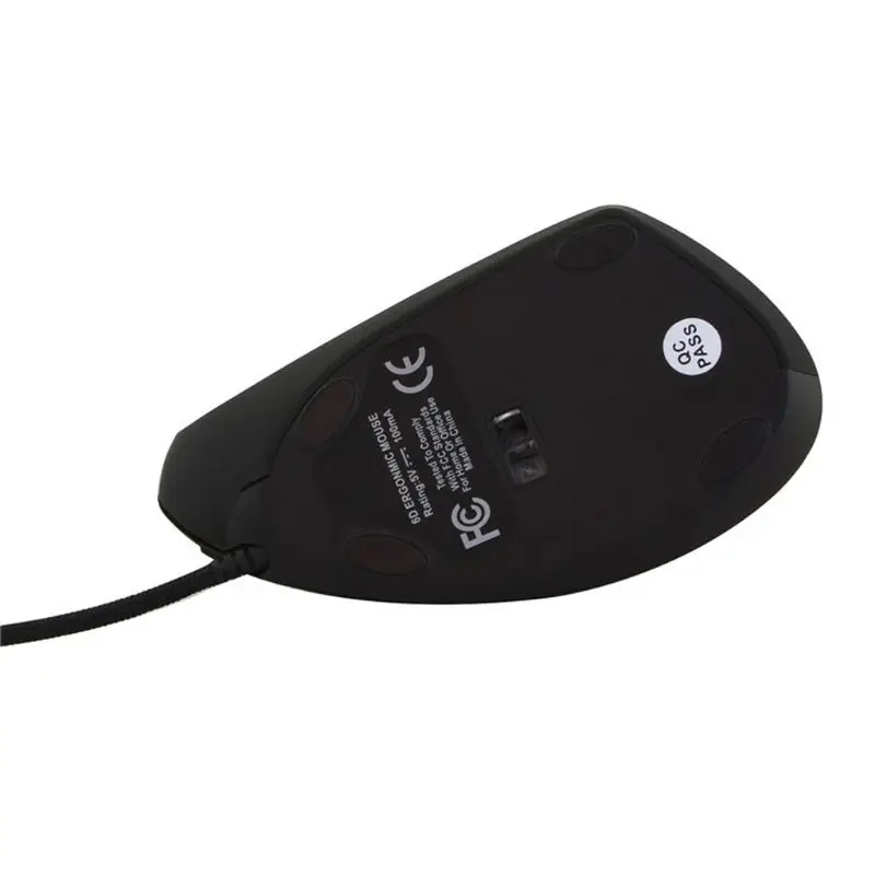 Wired Right Hand Vertical Mouse Ergonomic Gaming 800 1200 1600 DPI USB Optical Wrist Healthy Mice Mause For PC Computer | Компьютеры и