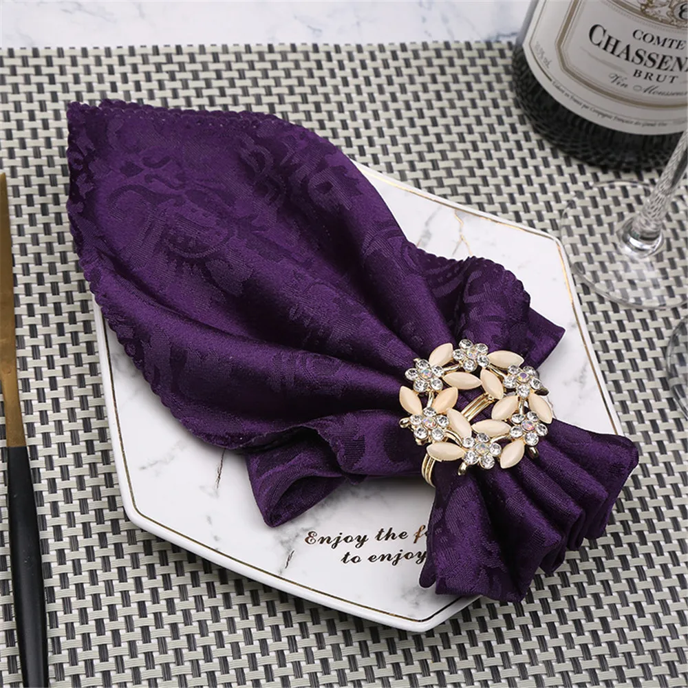 50 шт металлический сплав кольцо для салфеток креативная Золотая Пряжка