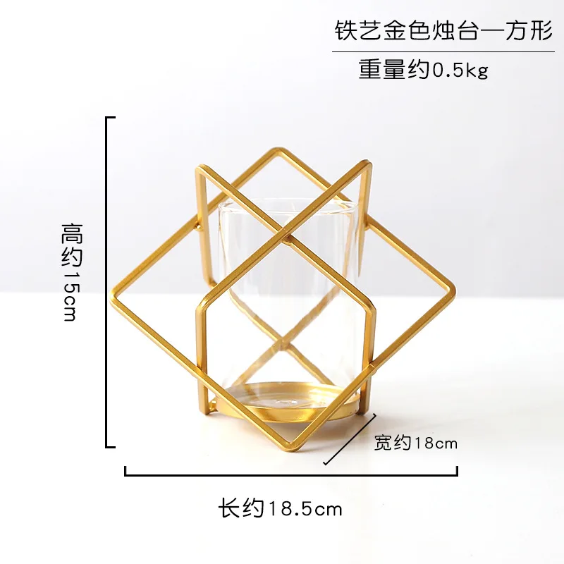 Роскошный романтический подсвечник геометрические креативные центральные