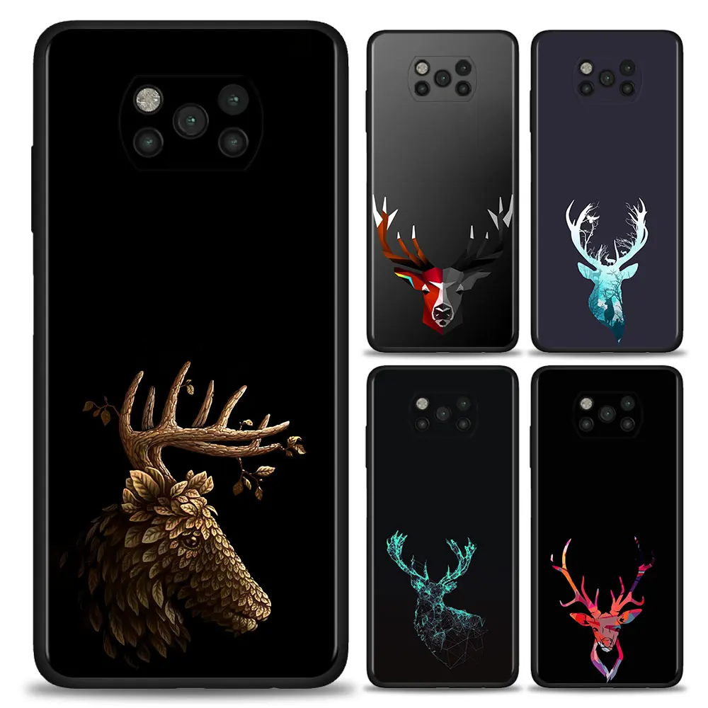 

Deer Phone Case For Xiaomi POCO X3 NFC M3 Pro 5G Pocophone F1 F3 GT Mi 10T 11 Lite 9T Note 10 9 Cover Coque