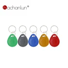 Бирка RFID 125 кГц, 50 шт., многоцветная наклейка EM4305 T5577, брелок-кольцо, бирка 125 кГц, Дубликатор портовых карт, копия значка