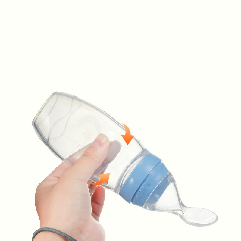 120 мл силиконовая Мягкая ложка для головы рисовая паста бутылка детского