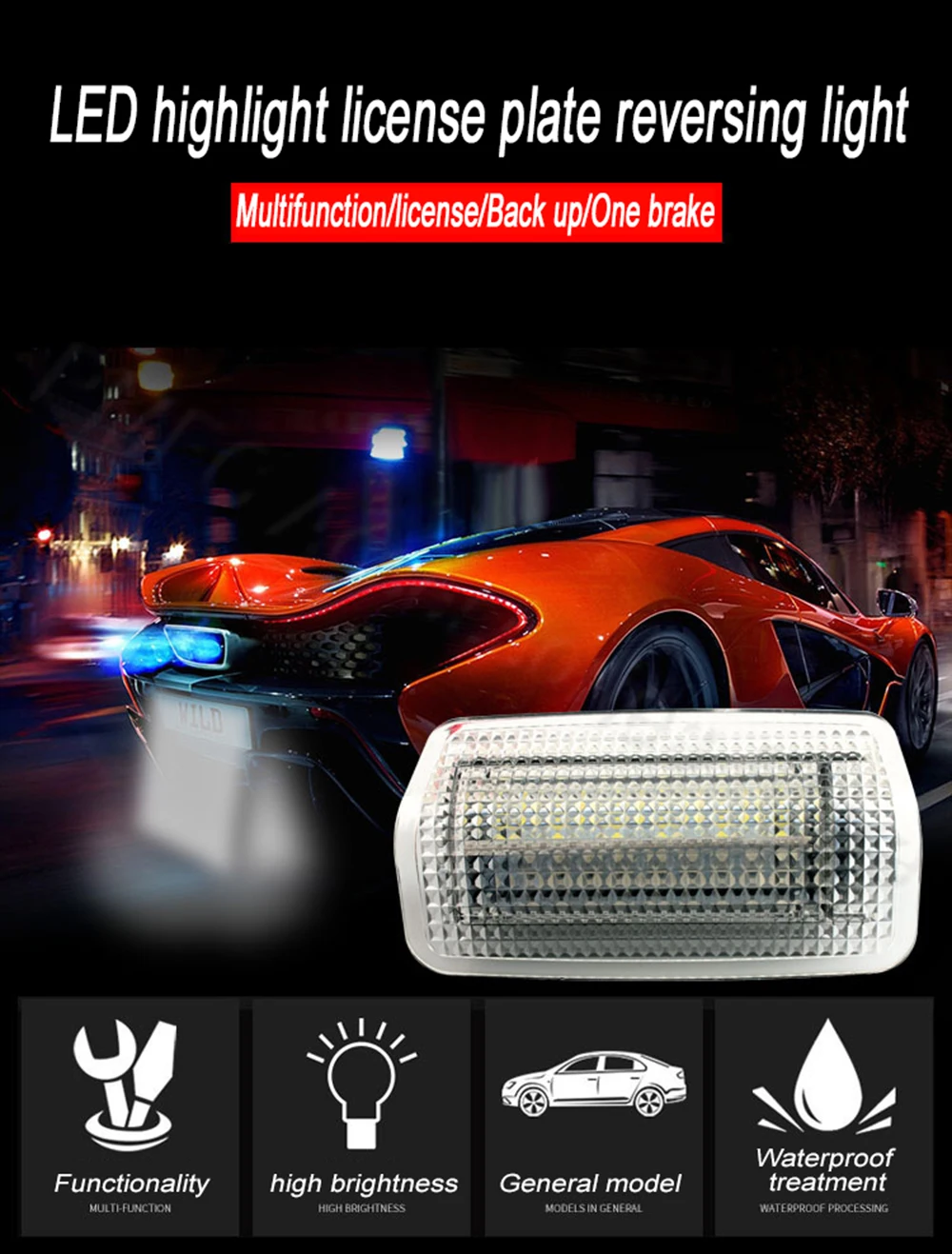 

PMFC 1pair Two-color LED Door light White Light welcome light Red 5w 6500k Suitable For Toyota Warning Light Lexus Special Car