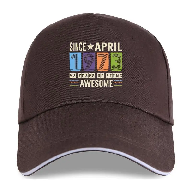 

Новые Потрясающие с апреля 1973 года, подарок на день рождения 48 лет, мужские толстовки, длинная бейсбольная кепка, хлопковые пуловеры, топы