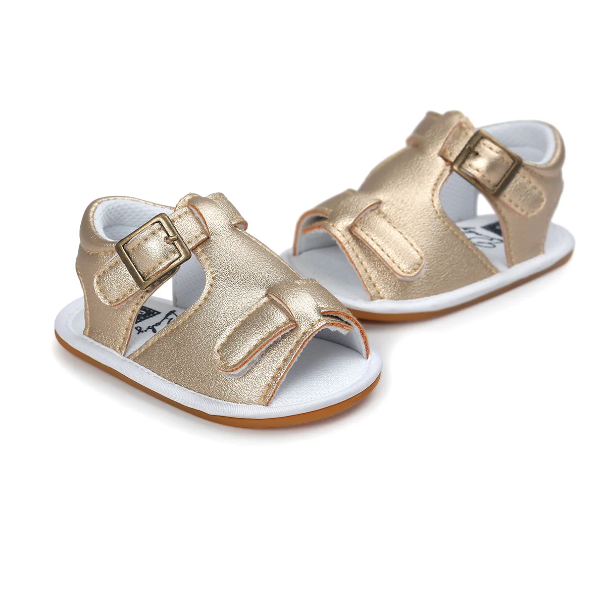 B & G/летние сандалии для маленьких мальчиков Дышащая парусиновая мягкая обувь из